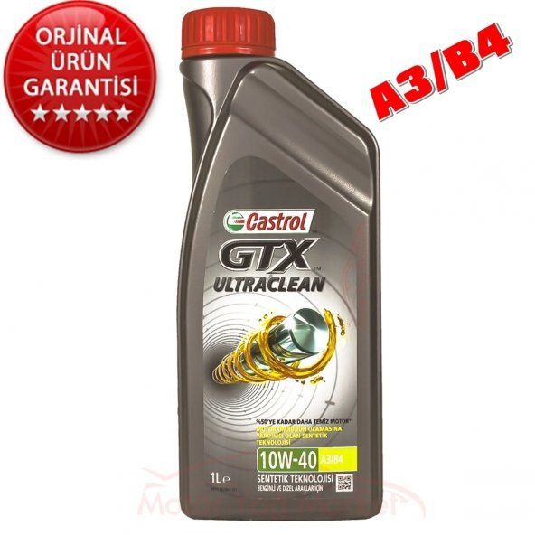 Castrol GTX 10W-40 A3B4 1 Litre Benzin-LPG-Dizel Motor Yağı