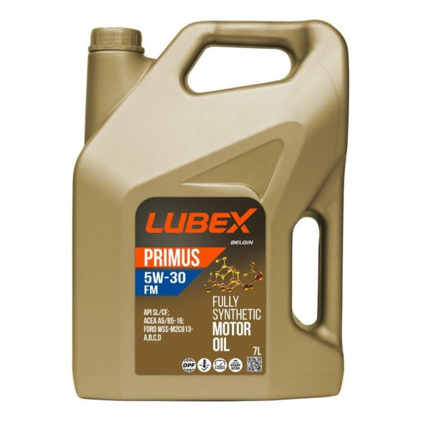 Lubex Primus FM 5W-30 7 Lt Tam Sentetik Motor Yağı