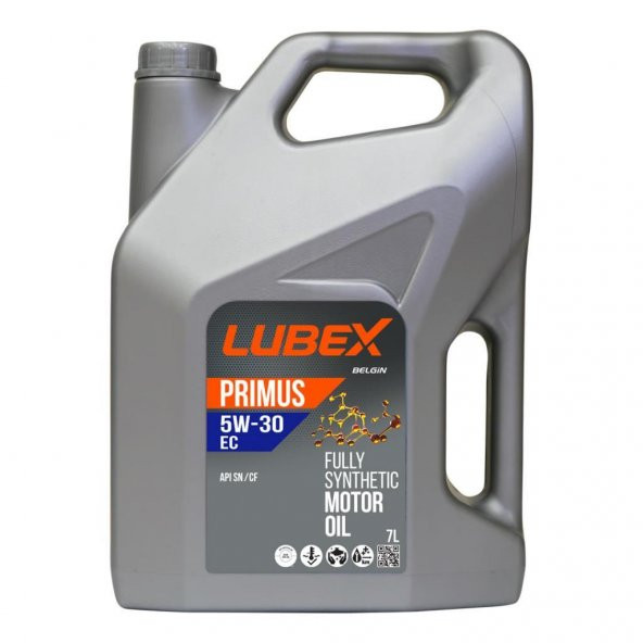 Lubex Primus EC 5W-30 7 Lt Tam Sentetik Motor Yağı
