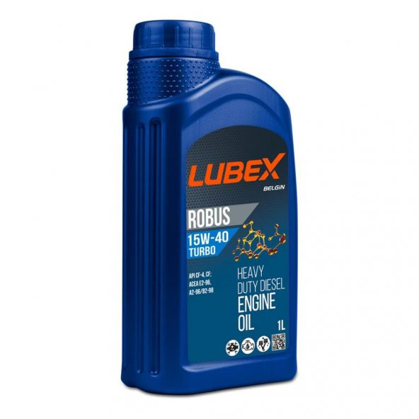 Lubex Robus Turbo 15W-40 1 Lt Mineral Motor Yağı (12 Adet) - 2