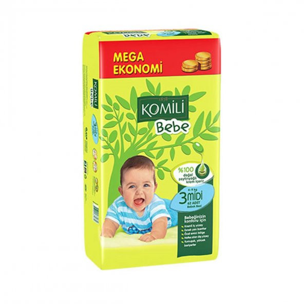 Komili Bebe Bezi 3 Beden 5-9 Kg 54 Adet