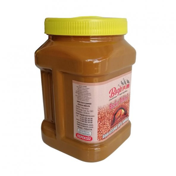 Bozkırım Bozkır Tahini Kepeksiz Tahin Plastik Kutu 935gr - 5