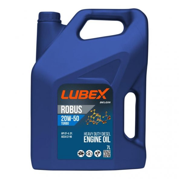 Lubex Robus Turbo 20W-50 7 Lt Mineral Motor Yağı