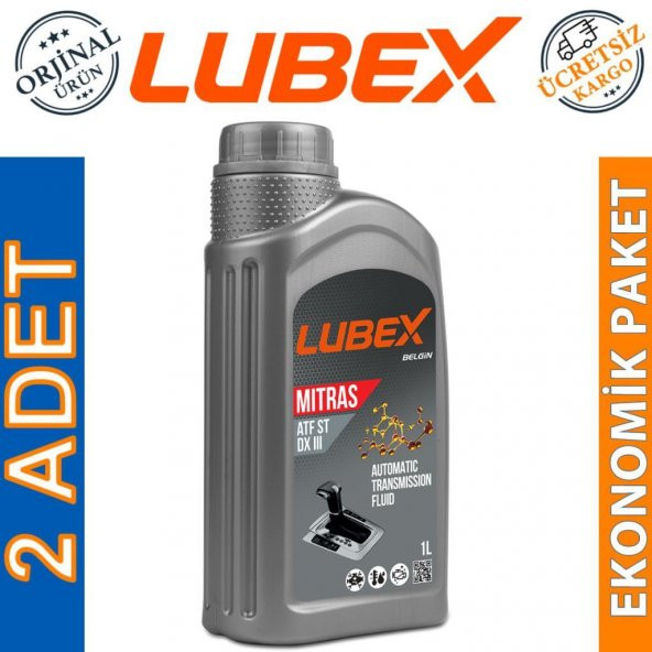 Lubex Mitras ATF ST DEXRON III 1 Lt Otomatik Şanzıman Yağı (2 Adet)