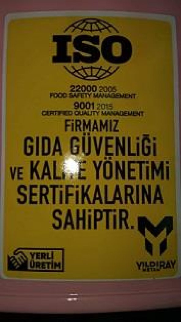 Ferforje Paslanmaz Metal Pembe Renk Su Bidonu Damacanalık - 3