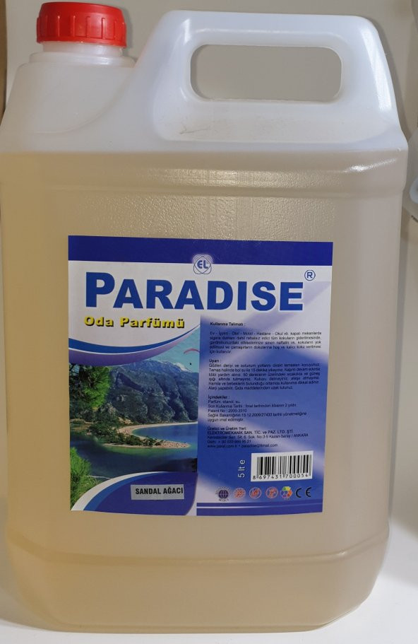 Paradise 5 lt oda parfümü sandal ağacı kokusu