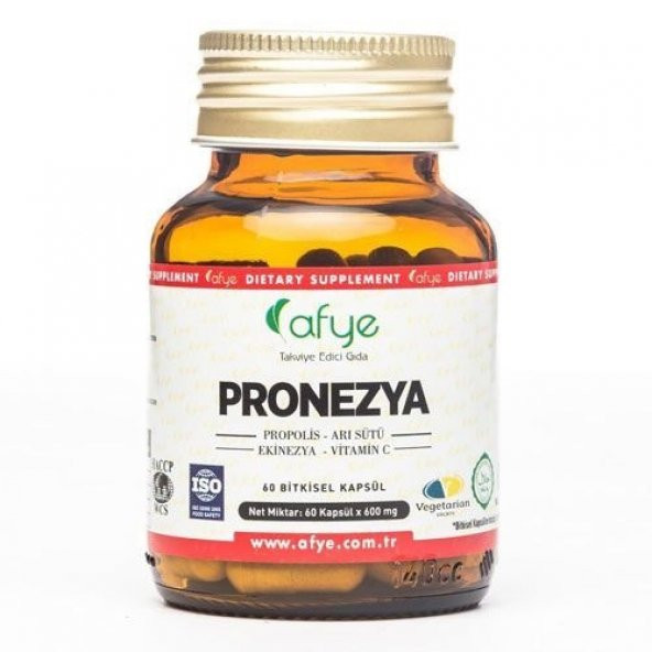 AFYE Pronezya 60 Kapsül 600mg Propolis-Arı sütü-Ekinezya-VitaminC