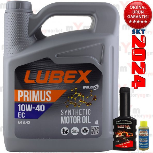Lubex SL 10W-40 4Lt Benzinli Motor Yağı +Benzin Yakıt Katkısı
