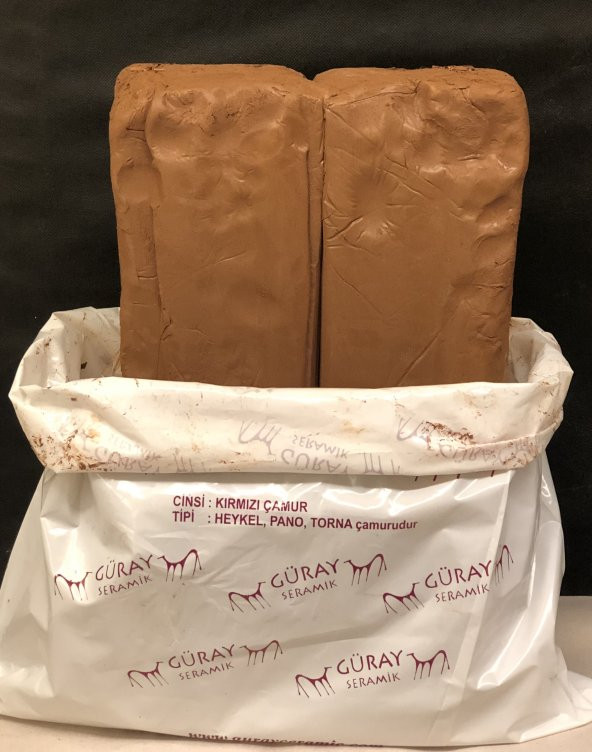 25 KG KIRMIZI SERAMİK HEYKEL PANO TORNA OYUN ÇAMURU - 2