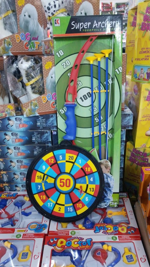 Tozkoparan Okçuluk Ok Yay Seti Hedef Tahtası Hediyeli M2 - 6
