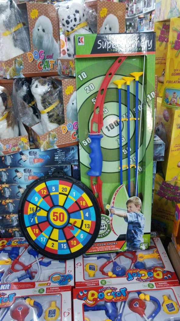 Tozkoparan Okçuluk Ok Yay Seti Hedef Tahtası Hediyeli M2 - 4