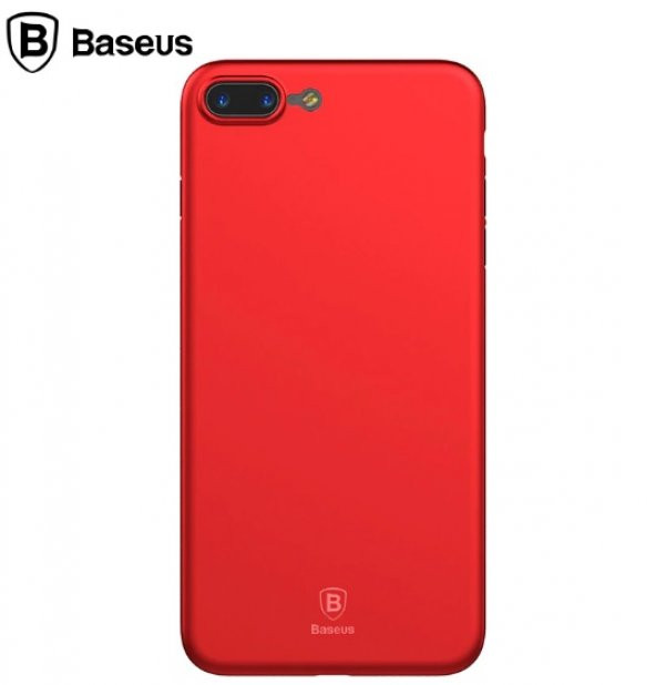 Baseus Stylish Choice Mat, Kırmızı iPhone 7 Plus / 8 Plus Kılıf