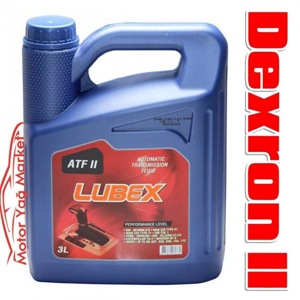 Lubex ATF 2 Şanzıman ve Direksiyon Yağı 3 Litre *DEXRON II-D
