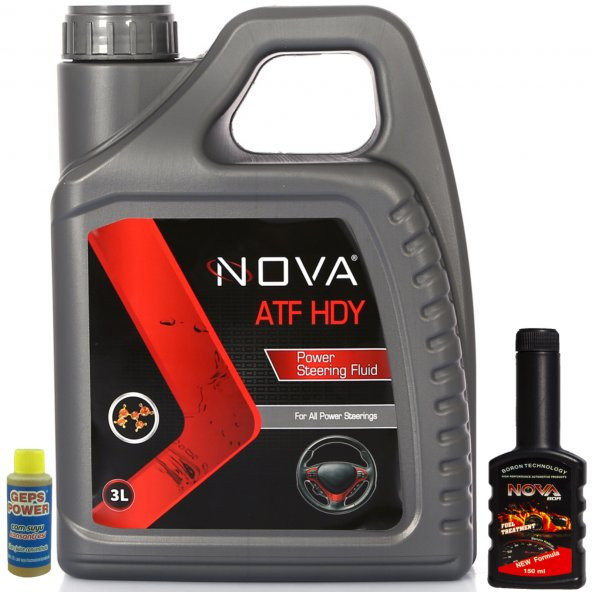 Nova ATF HDY 3 Litre Hidrolik Direksiyon Yağı +Benzin Yakıt Katkı