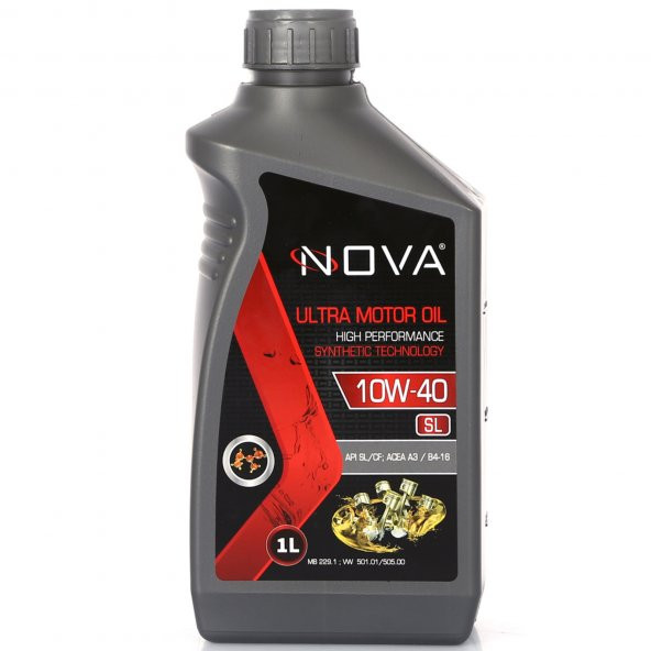 Nova 10W-40 1 Litre Motor Yağı Benzin, Lpg, Dizel