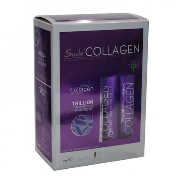 Suda Collagen + Probiotic 14 Şase Karpuz Aromalı SKT:07.2021