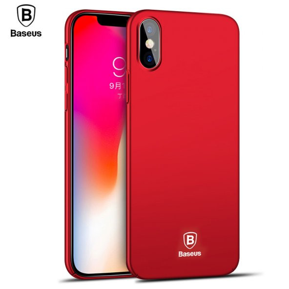 Baseus Thin iPhone X / Xs Kılıf  Kırmızı