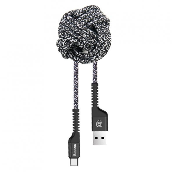 Baseus Confidant Kırılmaz Kablo  Type-C 2,4A 1,5M Siyah