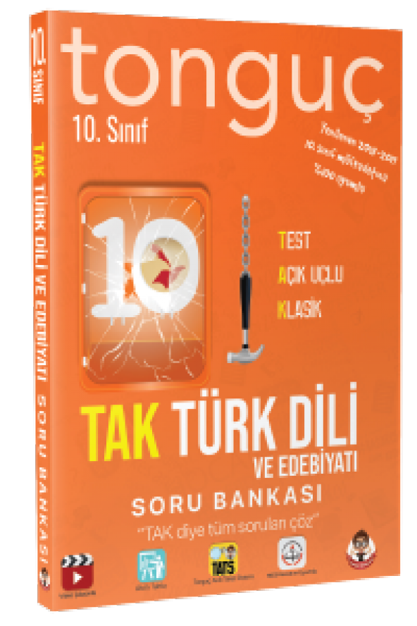 Tonguç Yayınları 10. Sınıf TAK Türk Dili ve Edebiyatı Soru Bankası