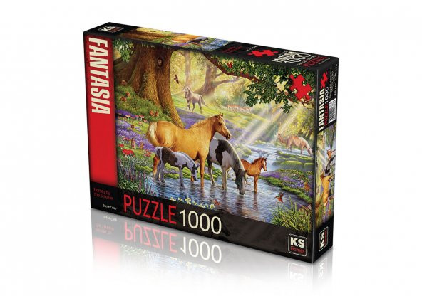 Ks Puzzle 1000 Parça  Horses by the Stream 11388