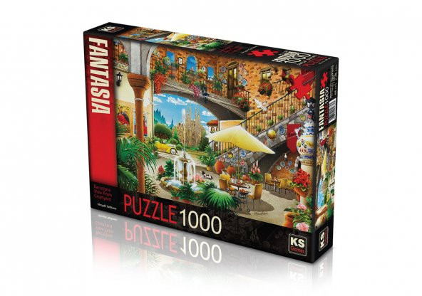 KS Puzzle 1000 Parça Barcelona View from Courtyard 11389