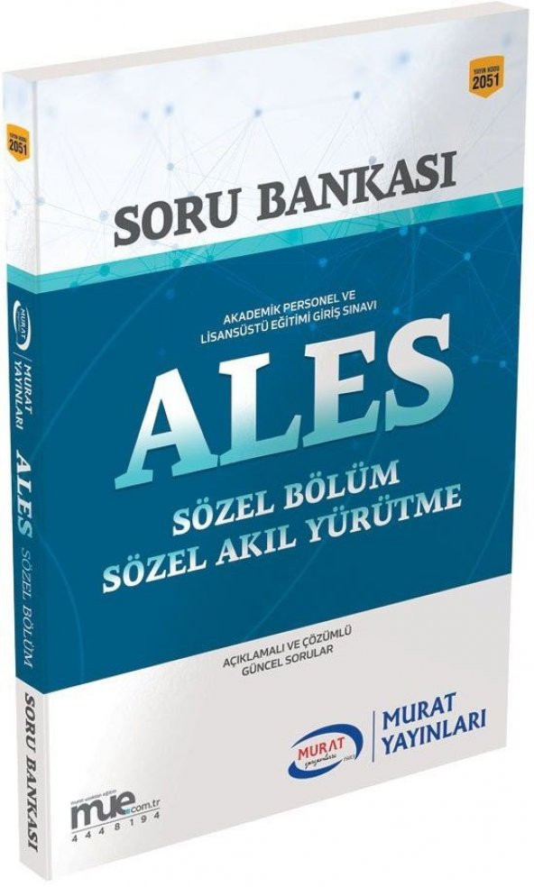Murat Yayınları ALES Sözel Bölüm Soru Bankası