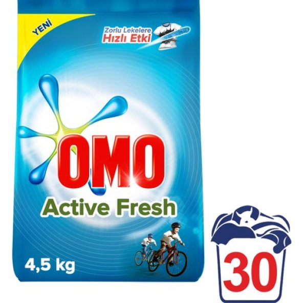 Omo Toz Çamaşır Deterjanı Actıve Fresh 4.5 Kg