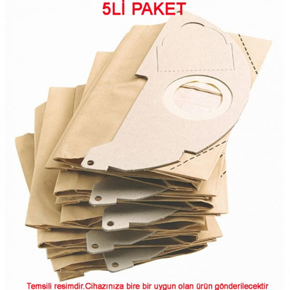 Arçelik Elektronik Astarlı Süpürge Kağıt Toz Torbası (5 li pak) 