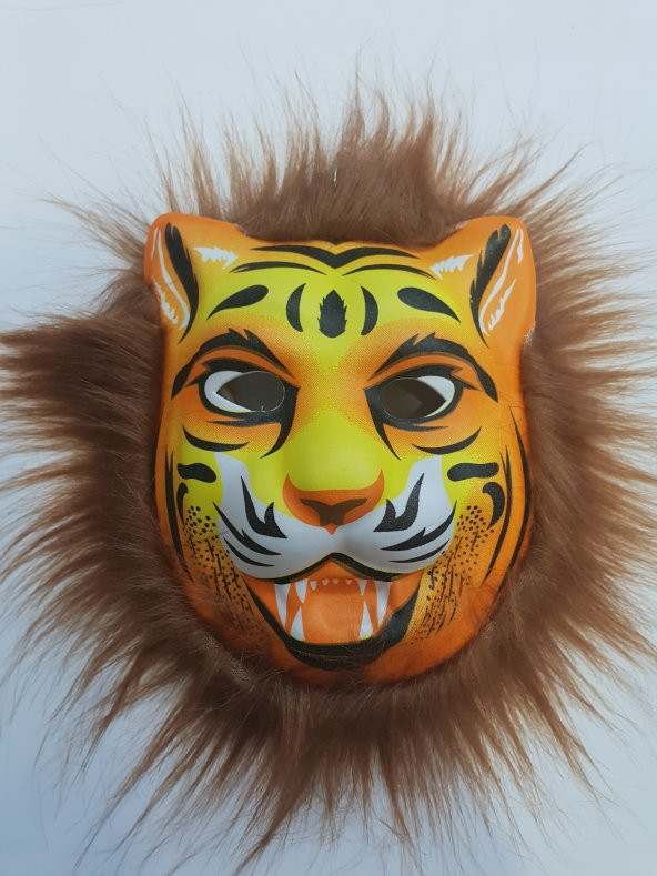 Peluş Aslan MAskesi Hayvan Maskeleri