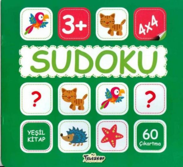 Sudoku 4x4  Yeşil Kitap  Teleskop Popüler Bilim