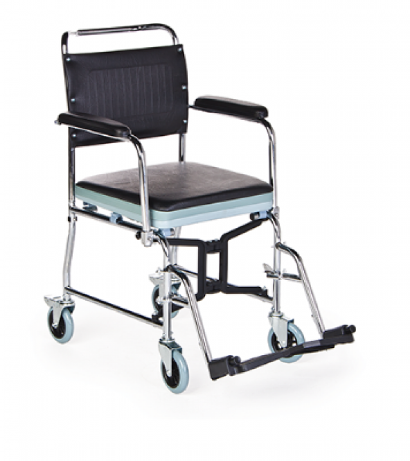 Ky689 tuvaletli katlanır tekerlekli sandalye comfort plus
