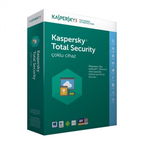 Kaspersky Total Security 3 Cihaz Koruması 2020 Versiyon ONLİNE TESLİMAT
