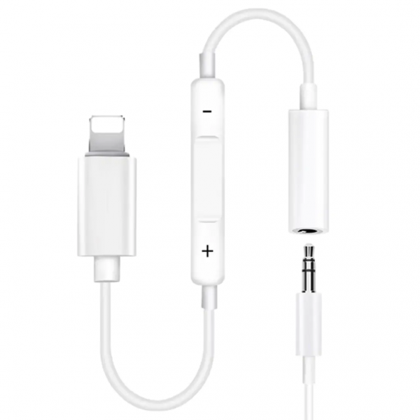 iPhone Uyumlu Lightning to 3.5 mm Kulaklık Jack Dönüştürücü Kablo