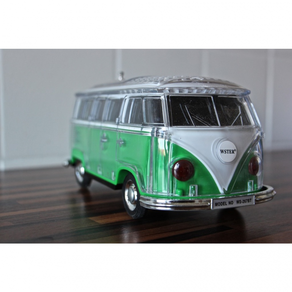 Wster WS-267BT Woswos Araba Blueooth Hoparlör-Usb-Tfcard-Radyo - 5