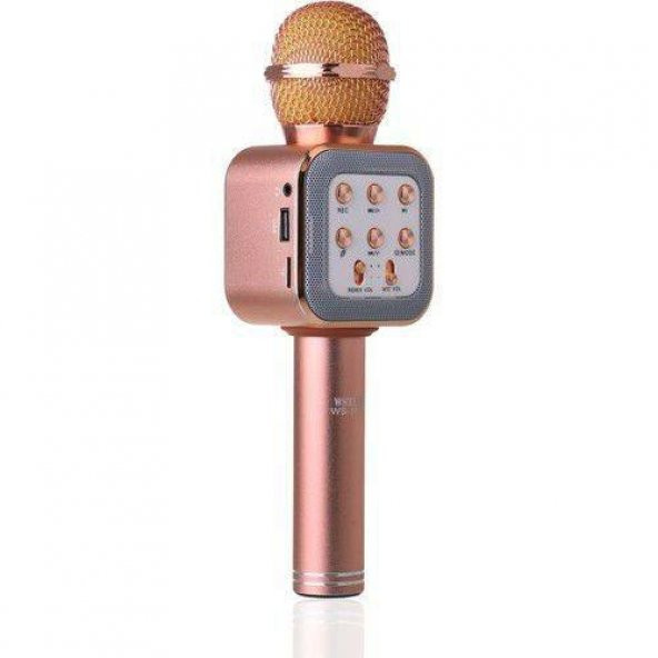 Karaoke Mikrofon Wster Ws-1818 Orjinal Bluetooth Usb-Fm-Micro SD - 4