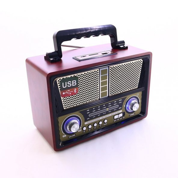 Kemai MD-1802BT Bluetooth Usb Sd Fm Nostaljik Görünümlü Radyo - 2