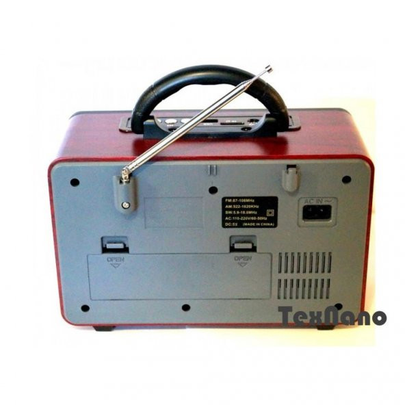 Şarjlı Nostaljik Radyo Meier M-113BT USB/SD/MP3 Bluetooth - 3