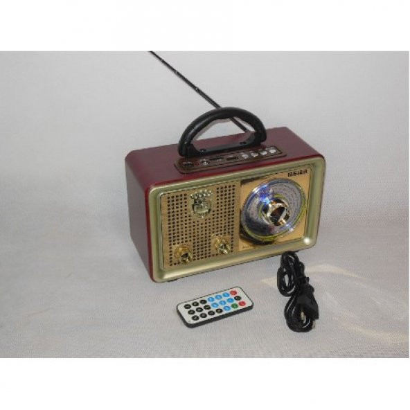 Nostaljik Retro Ahşap Görünüm Bluetooth Radyo Usb Sd Meier 110BT - 3