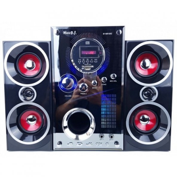 Music D.J. 2+1 Ses Sistemi Karaoke,Bluetooth,Usb,Sd,Fm