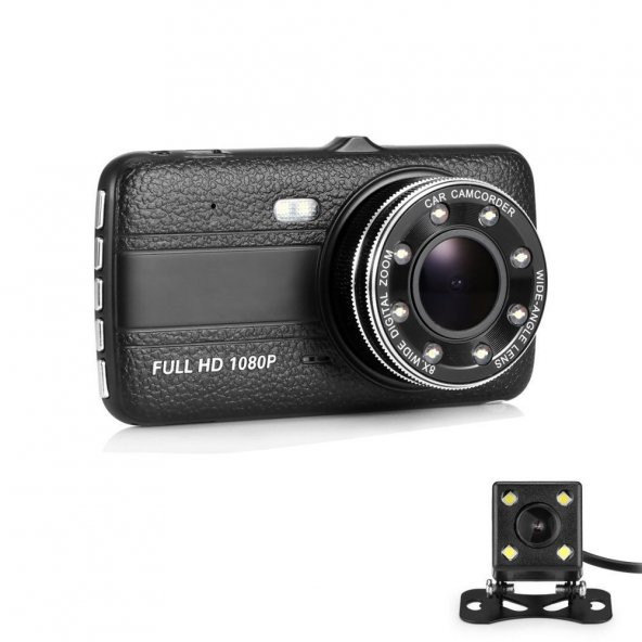AngelEye KS-521 Dual Lens 4" 1080P Araç Video Kaydedici Kamera