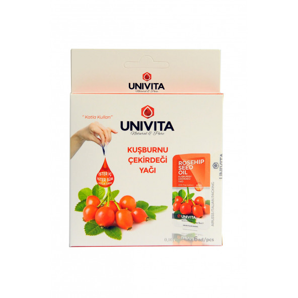 Univita Kuşburnu Çekirdeği Yağı - 3 ML* 6 ADET - 3
