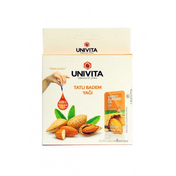 Univita Badem Yağı - 4 ML* 6 ADET - 2