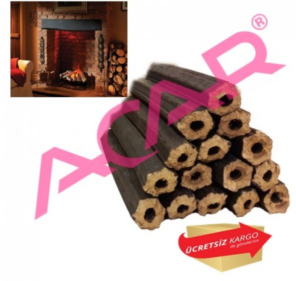 ÖZEL BRİKET ŞÖMİNE ODUNU 20 KG- YÜKSEK KALORİLİ - TAMAMEN DOĞAL