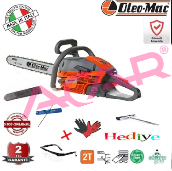 OLEOMAC - GSH 51 MOTORLU TESTERE-36 DİŞ 3HP