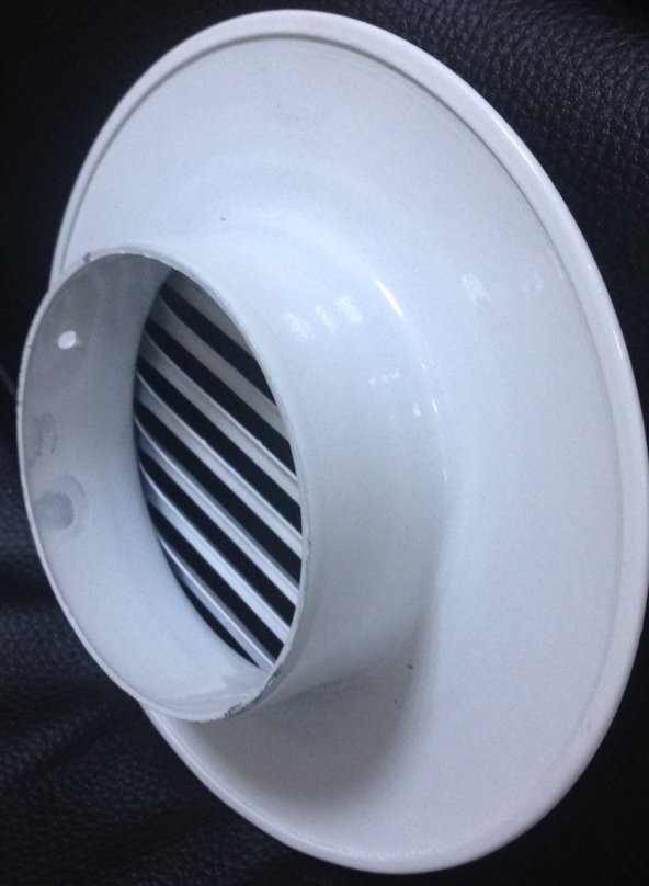 Alüminyum Dairesel Doğal Gaz Dış Cephe Menfezi Bina Dış Cephe 100 mm
