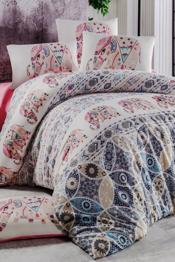 Lady Moda Elephant Çift Kişilik Nevresim Takımı - 2