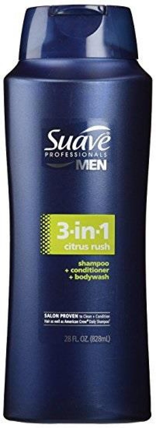 Suave Professionals Men 3in1 Saç ve Vücut Şampuanı 828 Ml