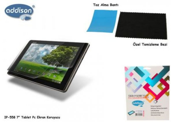 Addison IP-558 7" Tablet Pc Yansıma Önelyici Ekran Koruycu