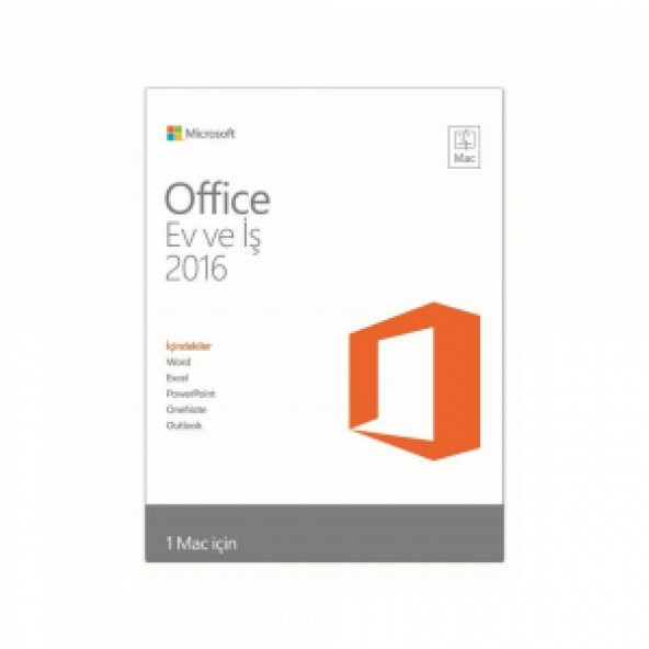 Microsoft Office Mac Ev İş 2016 Türkçe W6F-00526 Ofis Yazılımı