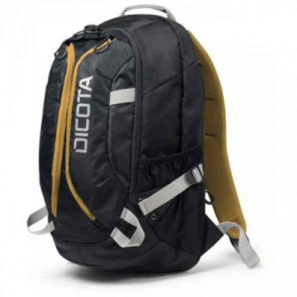 Dicota Backpack Active 14-15.6" Black/Yellow Laptop Çantası